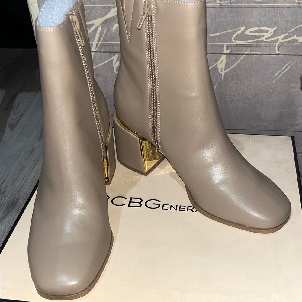 BCBGeneration Women's Taupe Heeled Boots